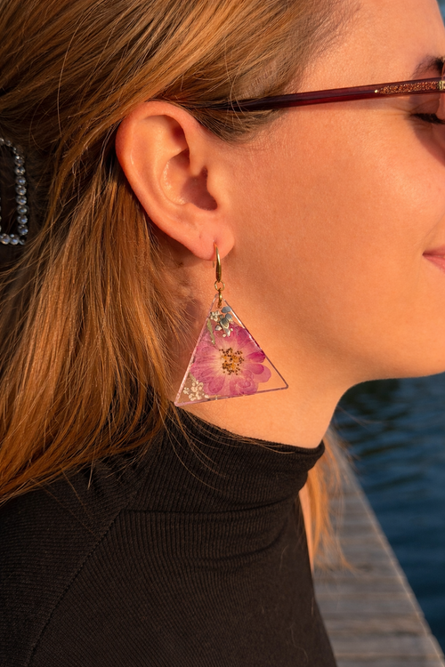 Boucles Éclat d’Amour Rosier de France