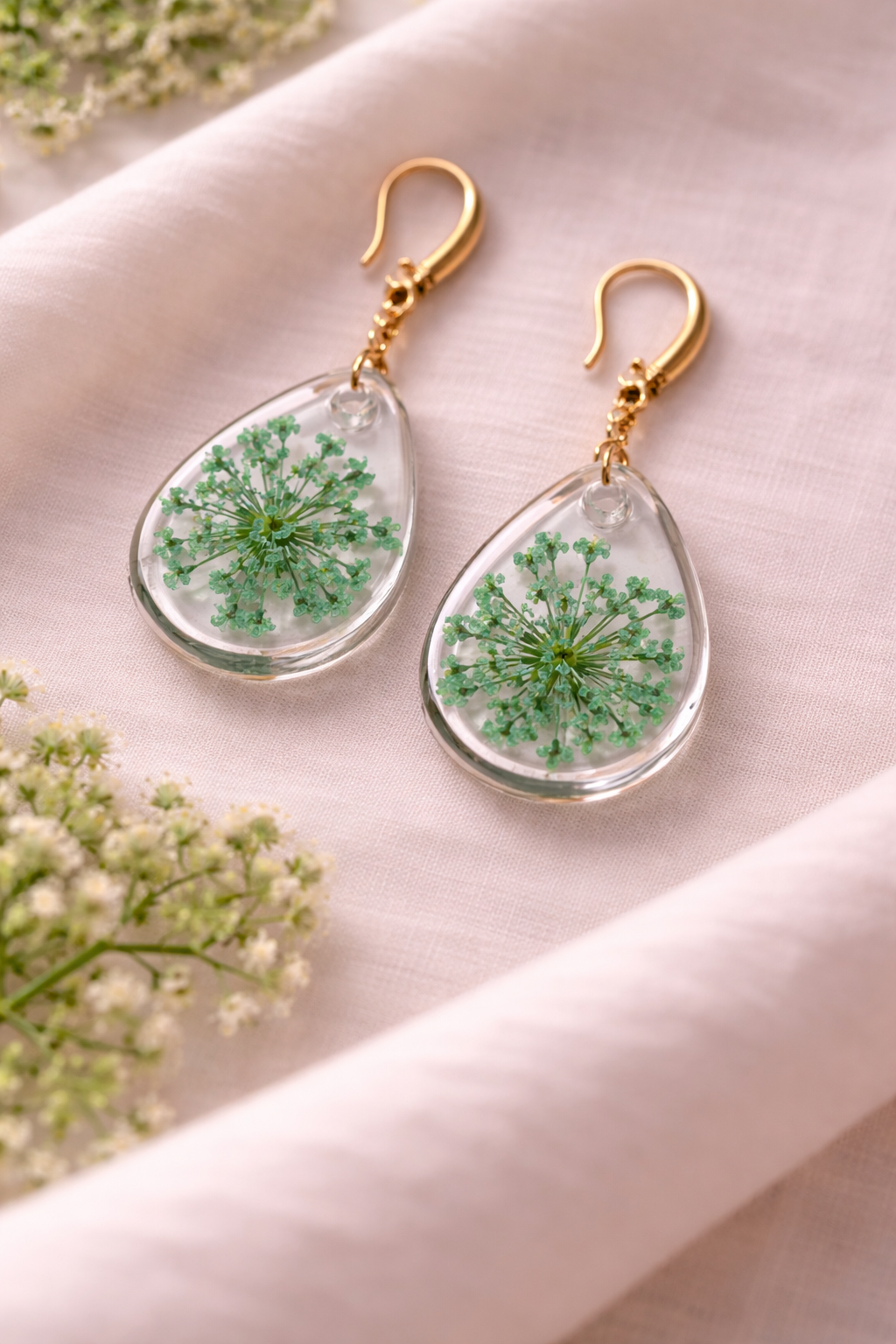 Boucles Voile de Pureté  - fleur Ammi élevé