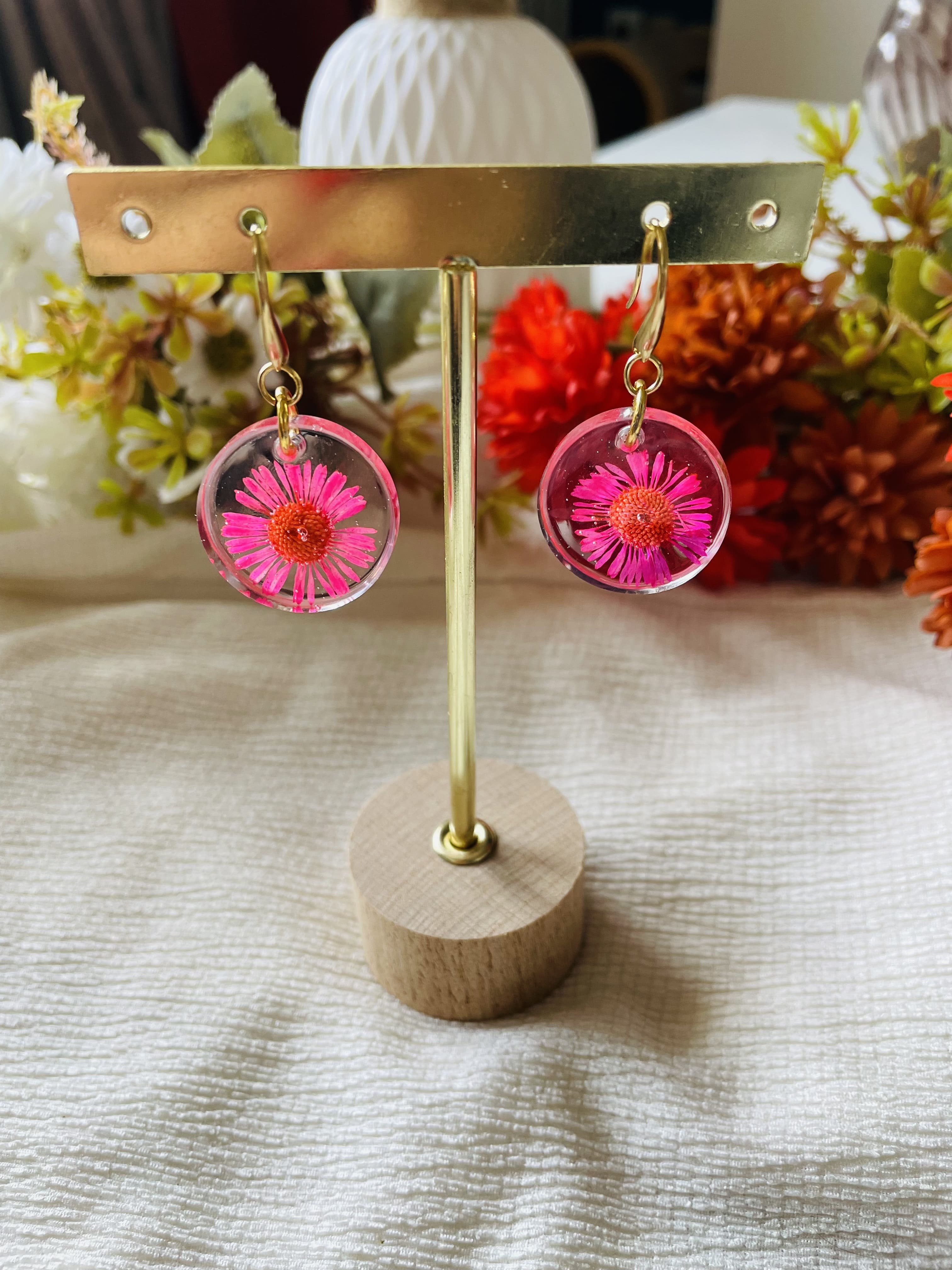Boucles Fraîche Éclosion - fleur Vergerette de Karvinski