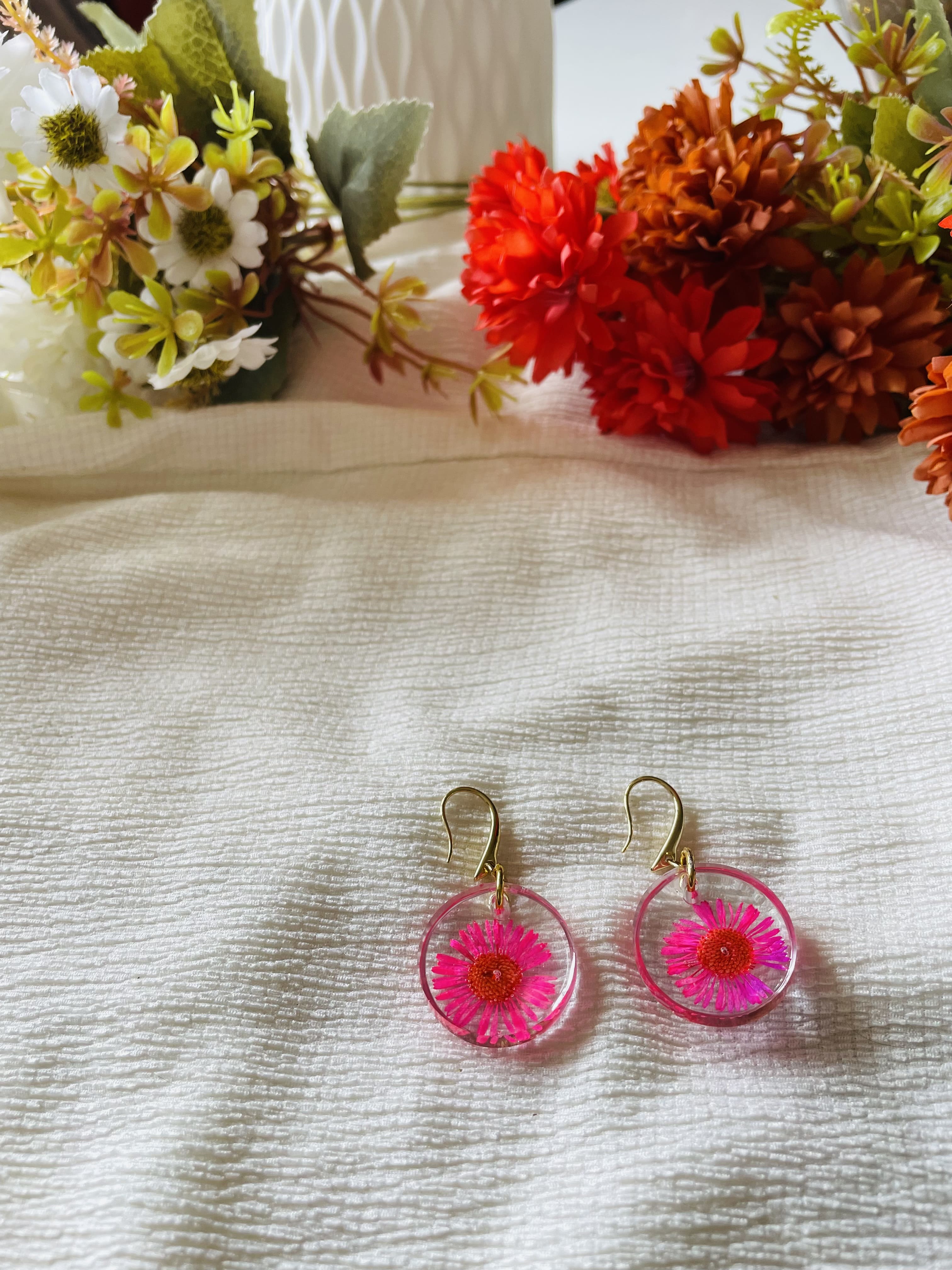 Boucles Fraîche Éclosion - fleur Vergerette de Karvinski